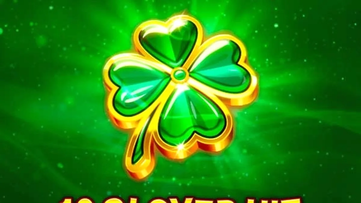 Interface do jogo de slot 10 Clover Hit com símbolos de frutas e trevos
